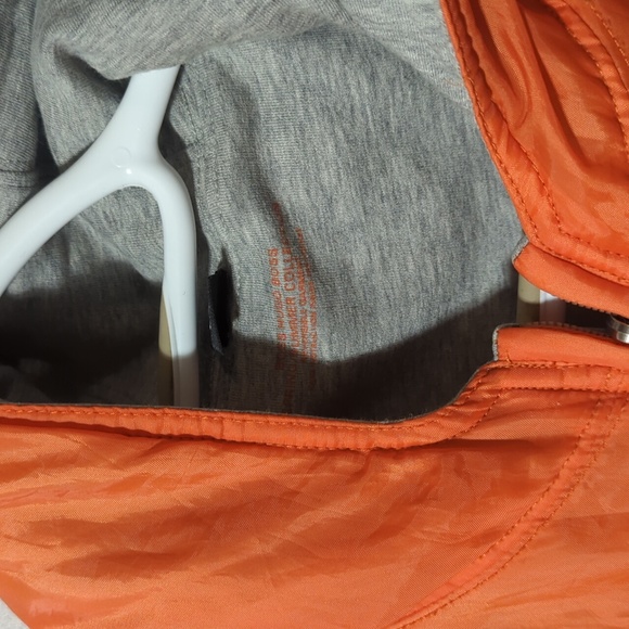Hugo Boss Men's Size L Reversible Grey & Orange Zip Up Hoodie - Picture 9 of 10